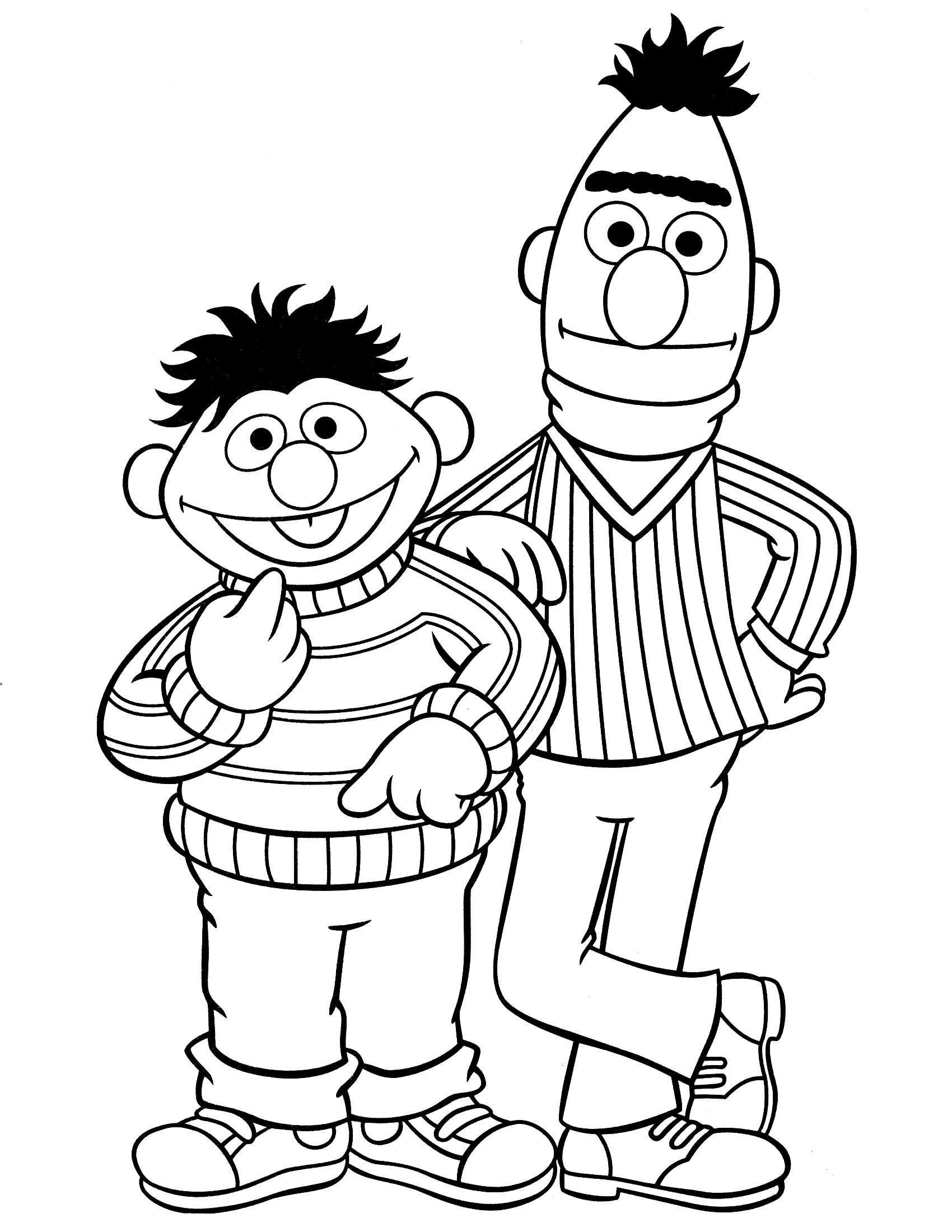 Here We Provide Some Black And White Sesame Street Coloring Pages 1700x2200 Here We Provide Some Black And White Sesame Street Coloring Pages