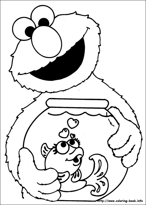 Sesame Street Elmo Coloring Pages 567x794 Sesame Street Elmo Coloring Pages