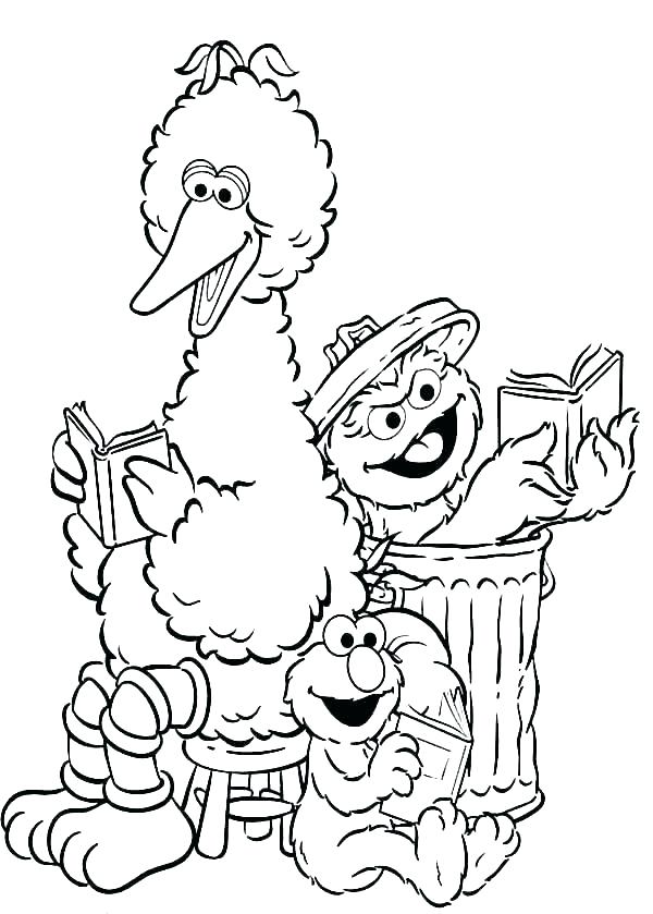 Sesame Street Coloring Pages For Toddlers 600x839 Sesame Street Coloring Pages For Toddlers