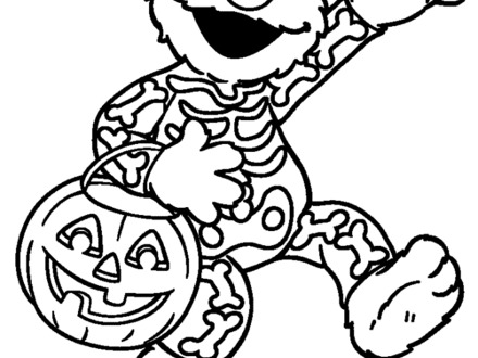 Sesame Street Halloween Coloring Pages