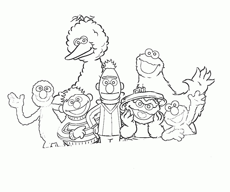 800x667 Sesame Street Coloring Pages Beautiful Sesame Street Coloring