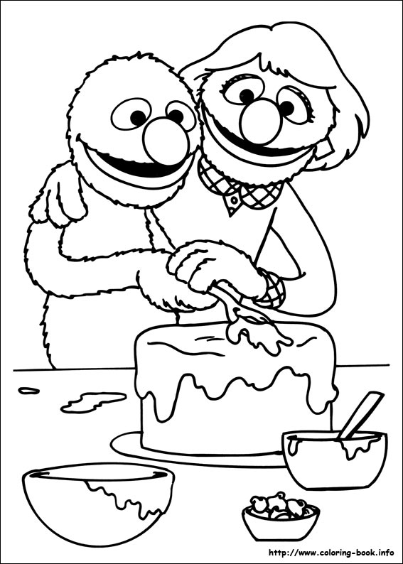 567x794 Sesame Street Coloring Pages On Book Info 3 Sheets 14265