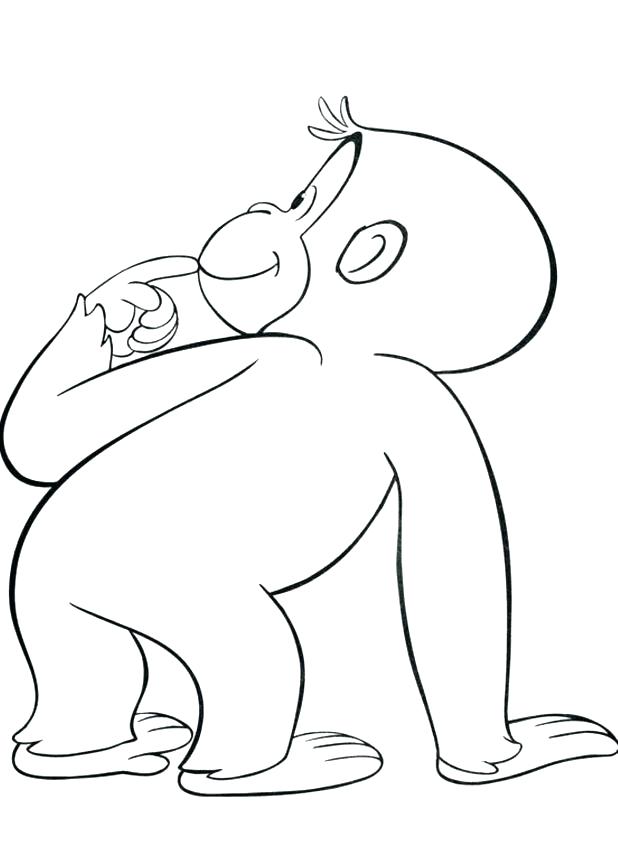 618x853 George Coloring Pages Birthday Cake Curious Colouring Pages George