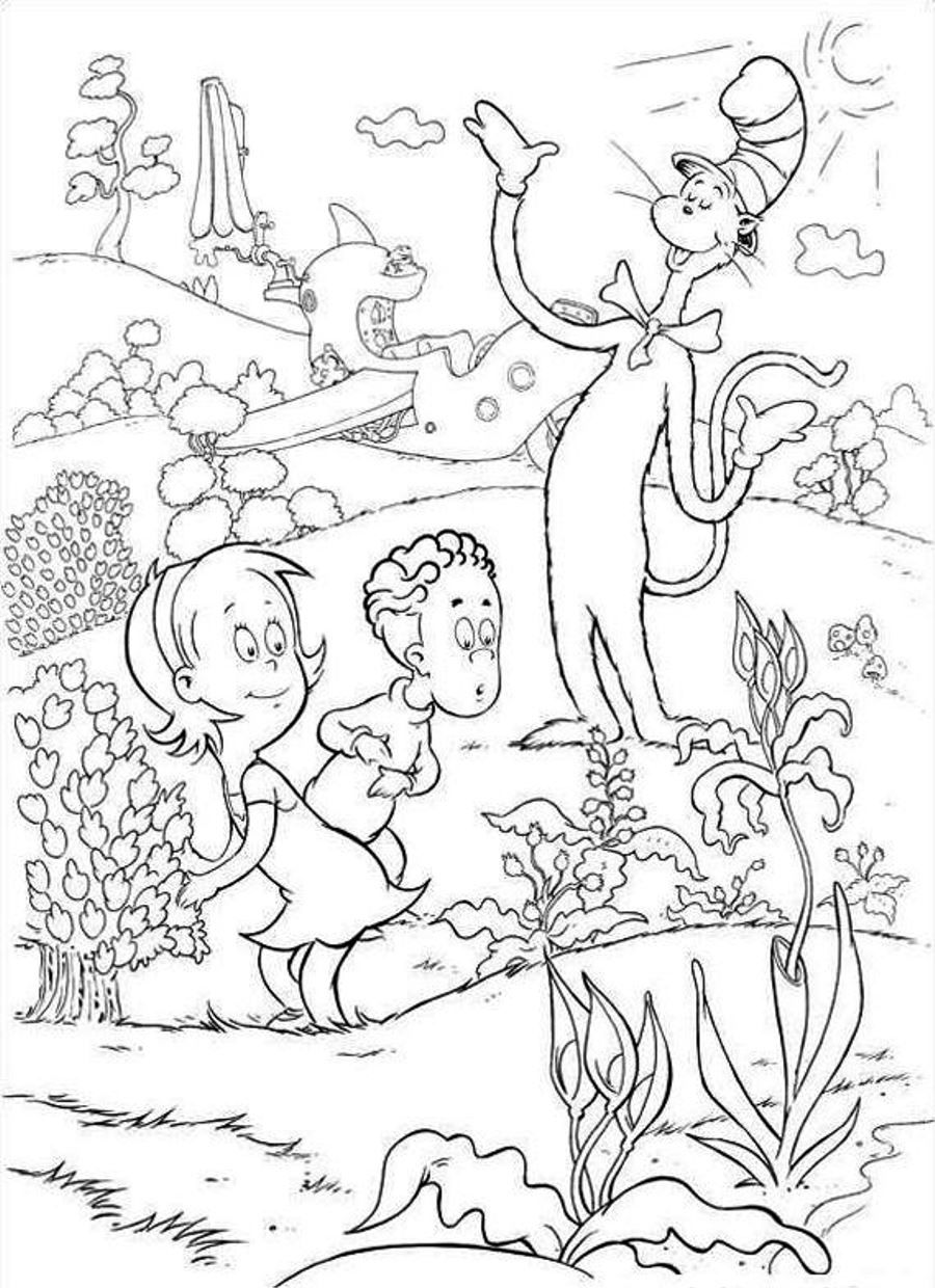 Dr Seuss Color Pages Coloring Pages For Free 900x1240 Dr Seuss Color Pages Coloring Pages For Free