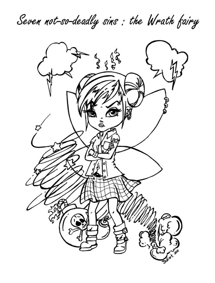 Seven Deadly Sins Coloring Pages