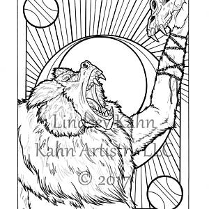 300x300 Animal Color Pages Etsy Au