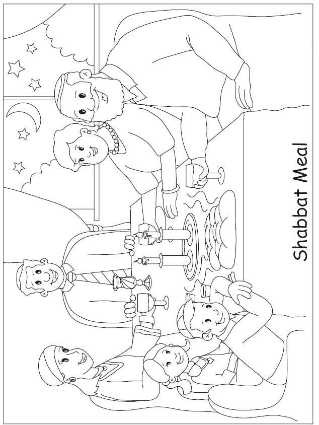 634x844 Shabbat Coloring Pages Shabbat Coloring Pages For Toddlers