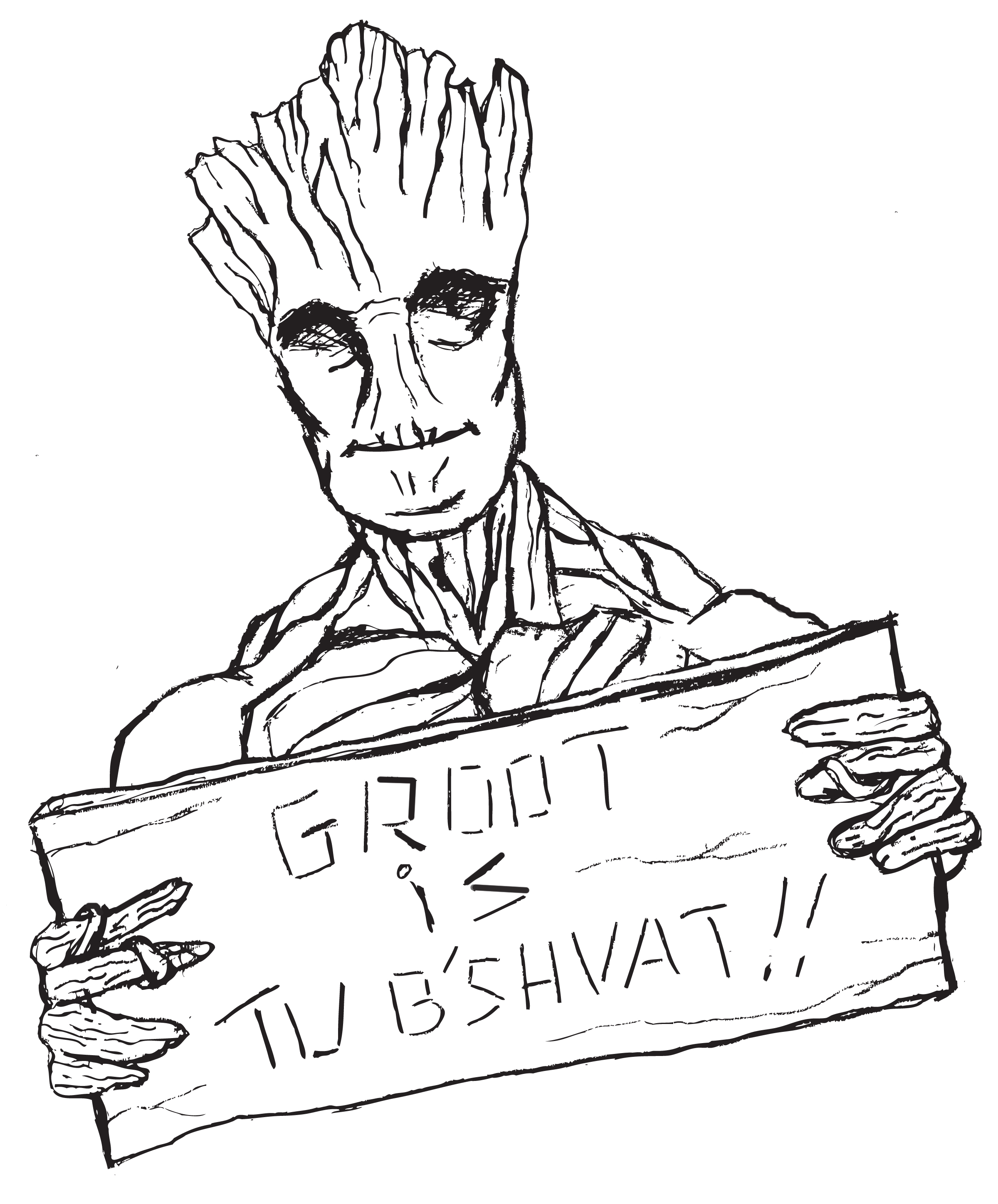 2400x2896 Groot Guardians Of The Galaxy Printable Coloring Page