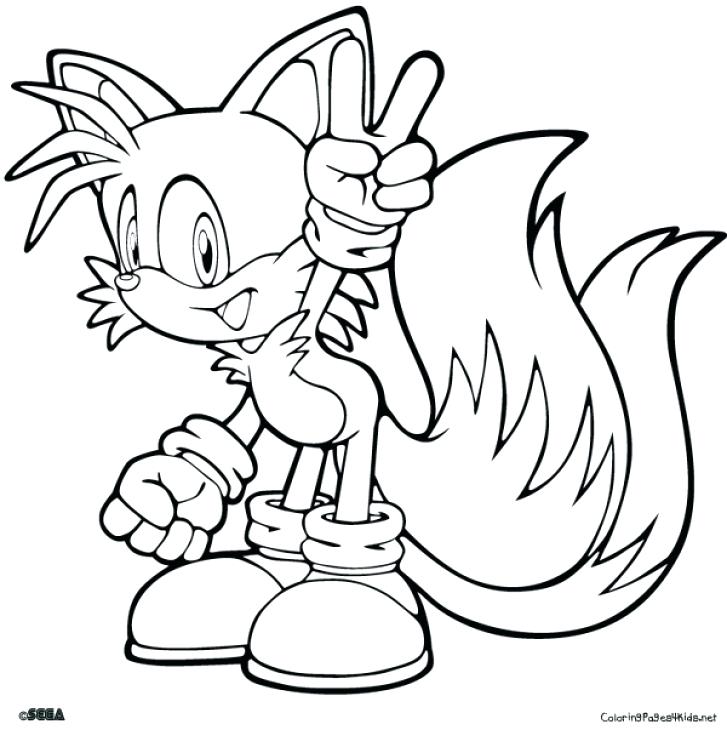 727x730 Sonic Coloring Pages To Print Pages To Color And Print Plus Sonic