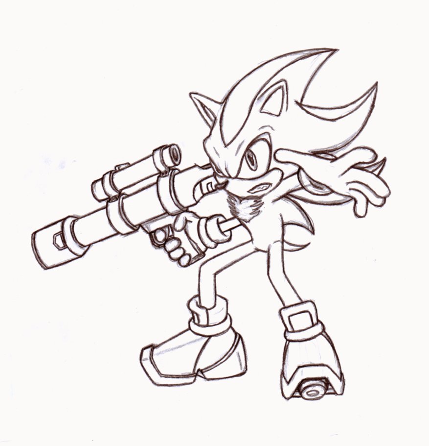 877x910 Best Shadow The Hedgehog Coloring Page 18 On Line Drawings
