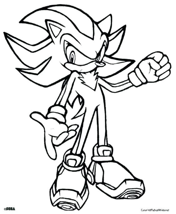 564x685 Sonic The Hedgehog Malvorlagen Sonic Coloring Pages Shadow Sonic