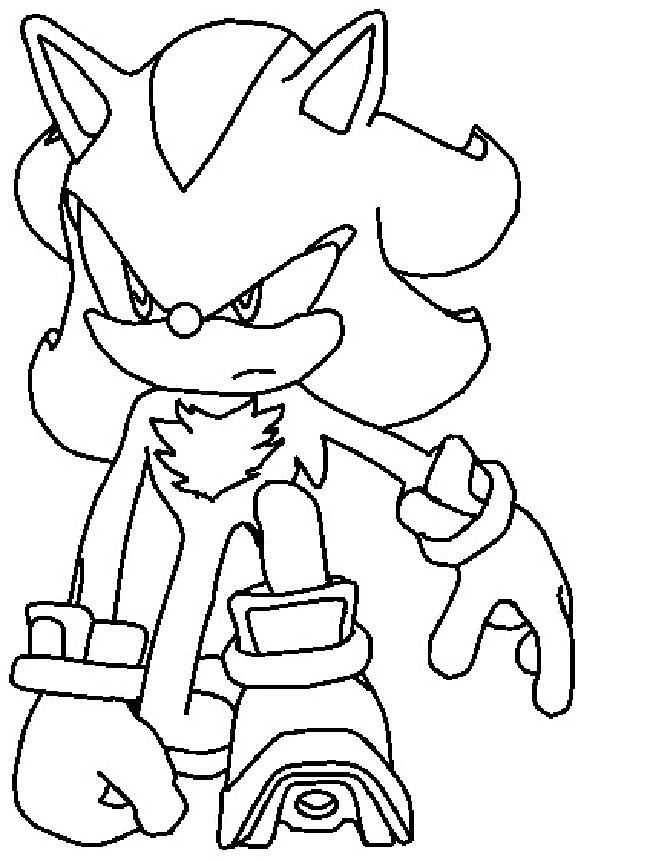 650x861 Shadow The Hedgehog Coloring Pages Shadow The Hedgehog Coloring