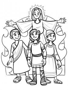 225x300 Shadrach Meshach And Abednego Coloring Sheet Sunday School