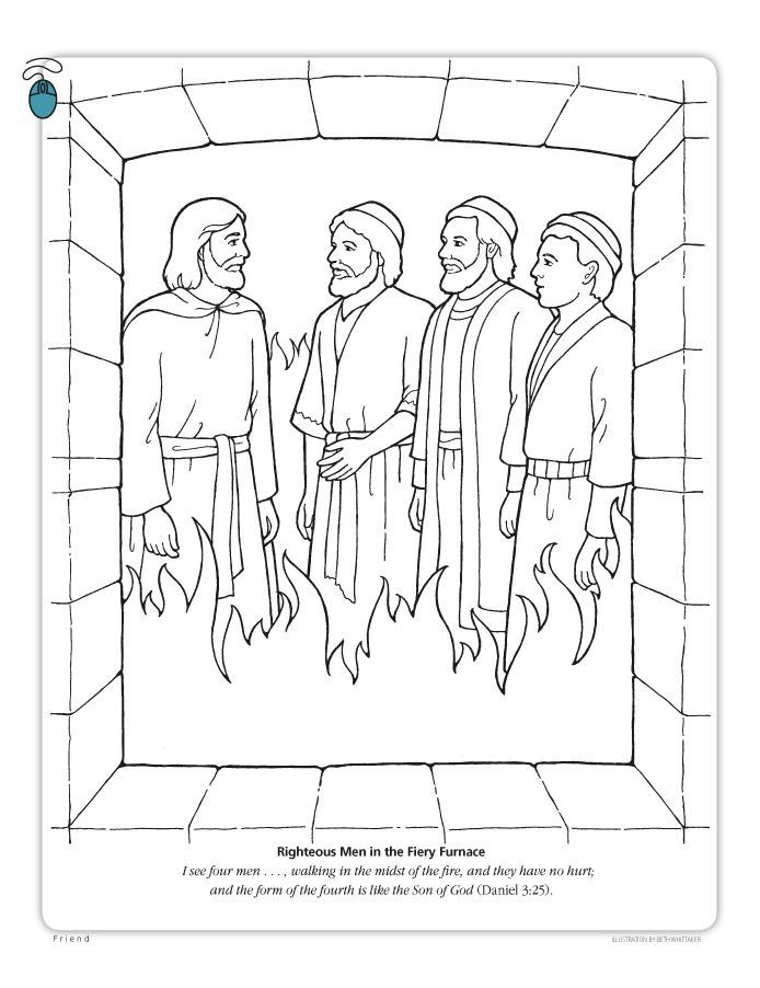 694x902 Men In Fiery Furnace Craft Daniel And The Fiery Furnace Coloring