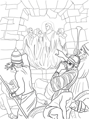 360x480 Shadrach Meshach Abednego Coloring Page Shadrach Meshach