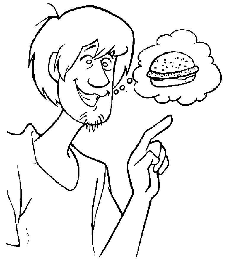 Shaggy Coloring Page at GetColorings.com | Free printable colorings ...