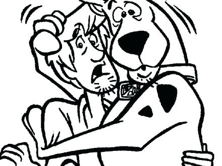 440x330 Coloring Pages For Kids Winter Funny Cartoon Shaggy Scooby Doo