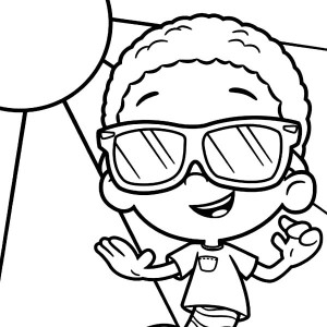 300x300 Gil Show His Shampoo In Bubble Guppies Coloring Page Gil Show His