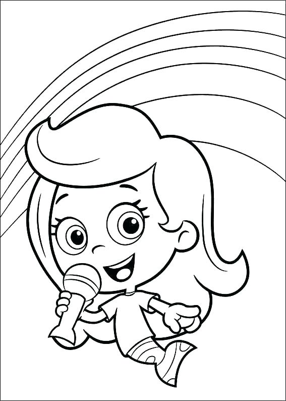 567x794 Bubble Guppies Coloring Pages Free Bubble Guppies Coloring Pages S