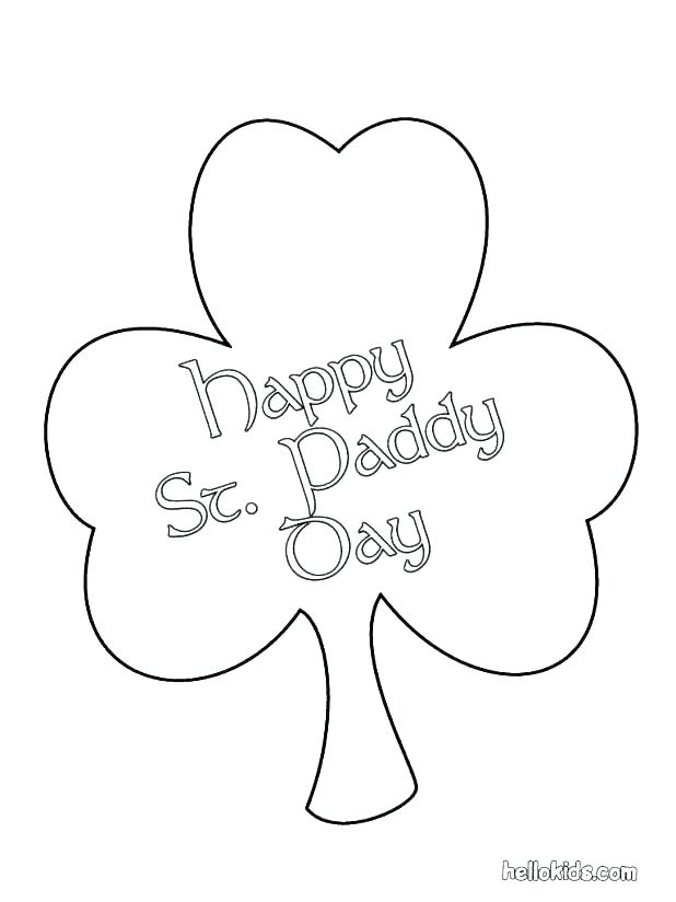 618x824 Shamrock Coloring Page Printable Shamrock Coloring Pages Shamrock