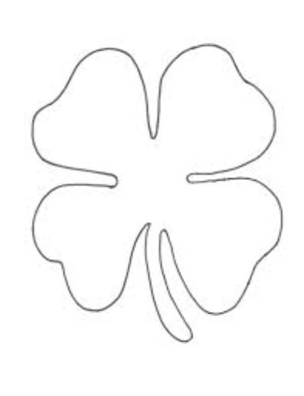 600x780 Shamrock Coloring Pages