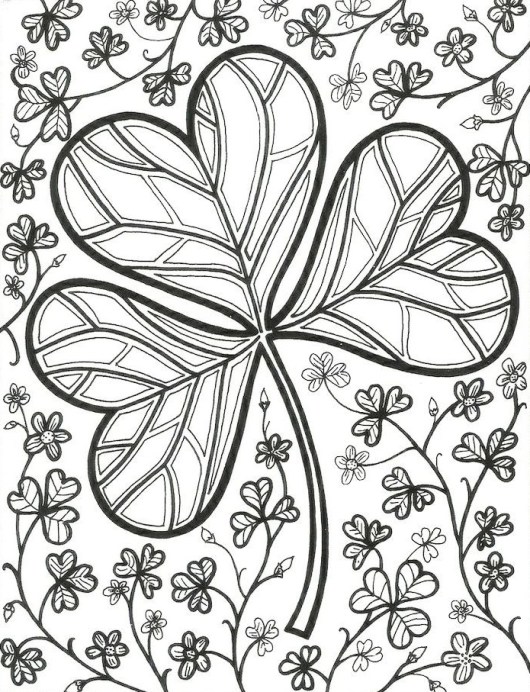 530x692 Shamrock Coloring Pages