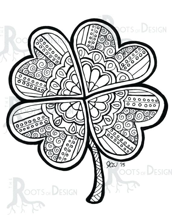 570x713 Shamrock Coloring Pages Adorable Shamrock Coloring Pages Coloring