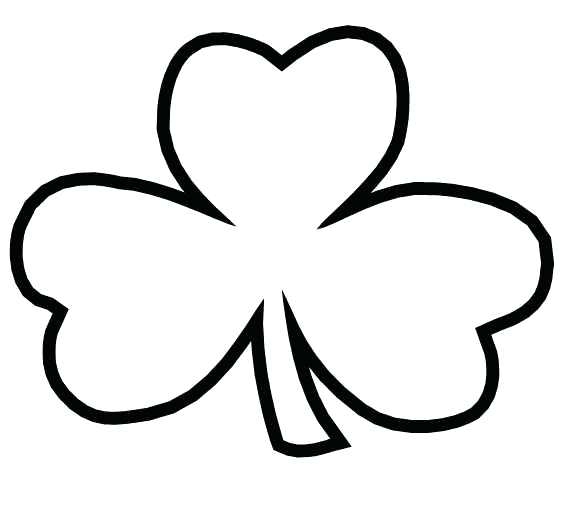 561x507 Shamrock Outline Coloring Page Shamrock Coloring Page Shamrock