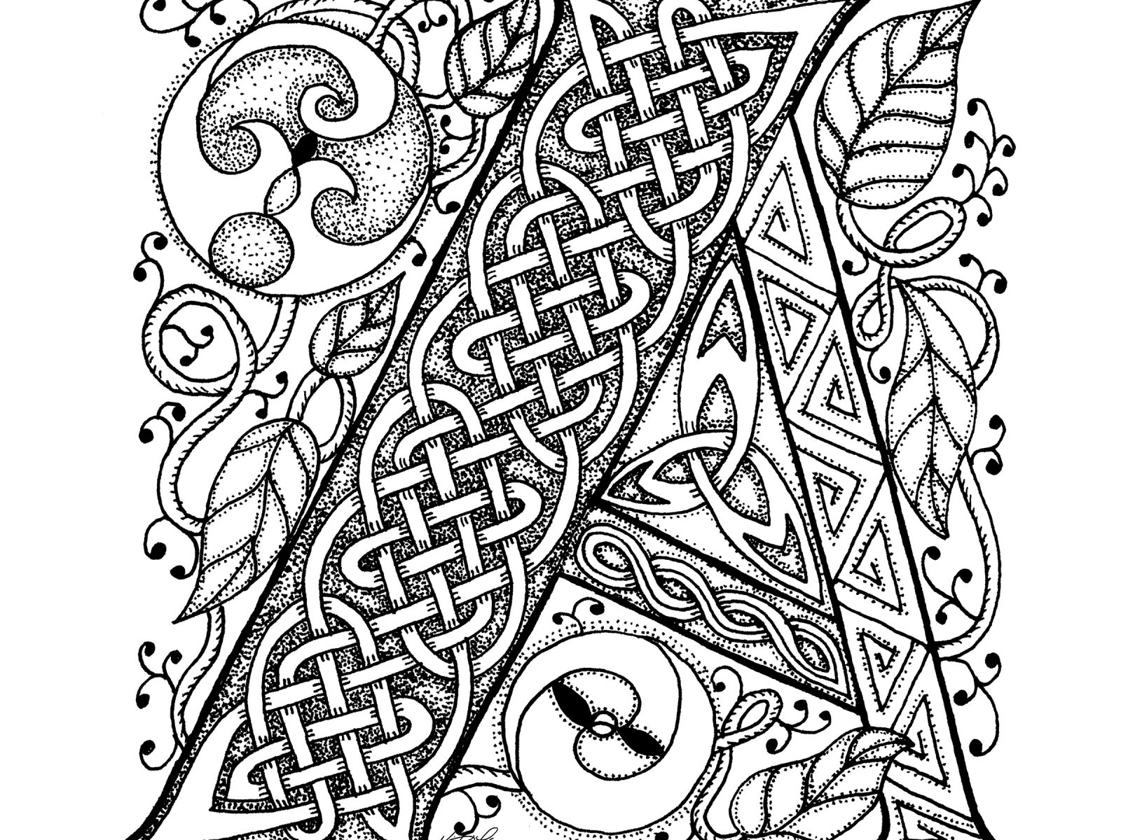 Original Coloring Books For Adults Art Of Celtic Free Printable 1600x1200 Original Coloring Books For Adults Art Of Celtic Free Printable