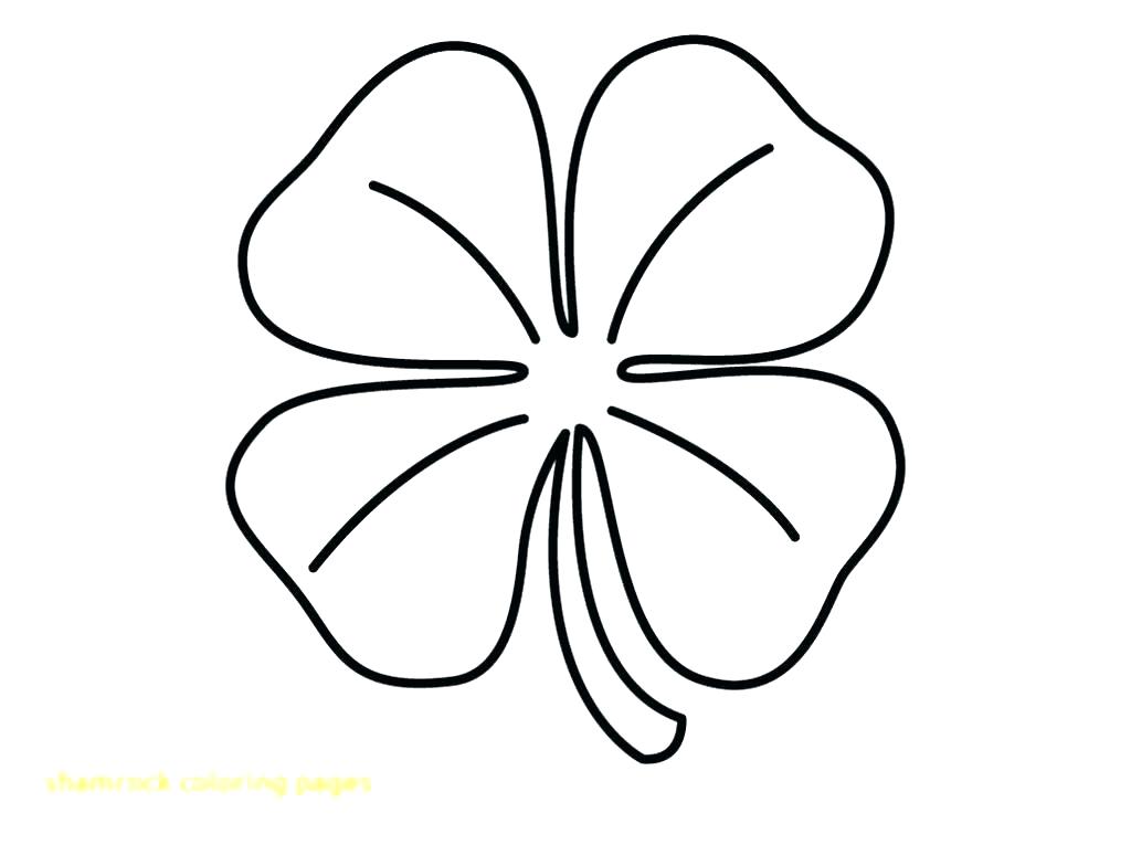 Shamrock Coloring Page 1024x765 Shamrock Coloring Page