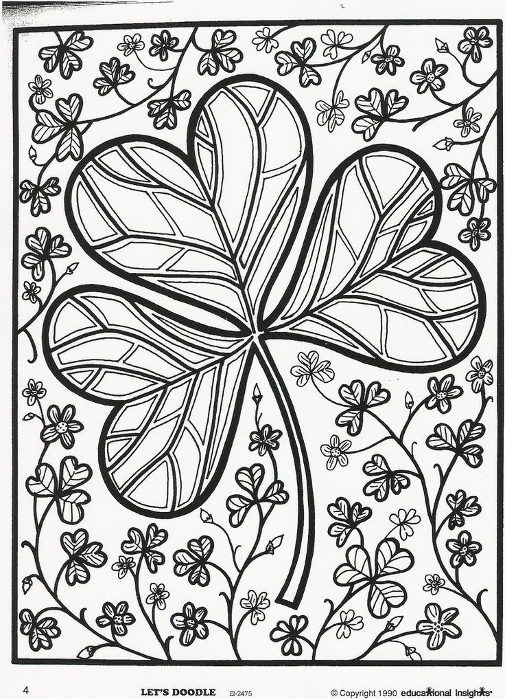 25 St Patrick's Day Coloring Pages For Adults Compilation Free 736x1017 25 St Patrick's Day Coloring Pages For Adults Compilation Free