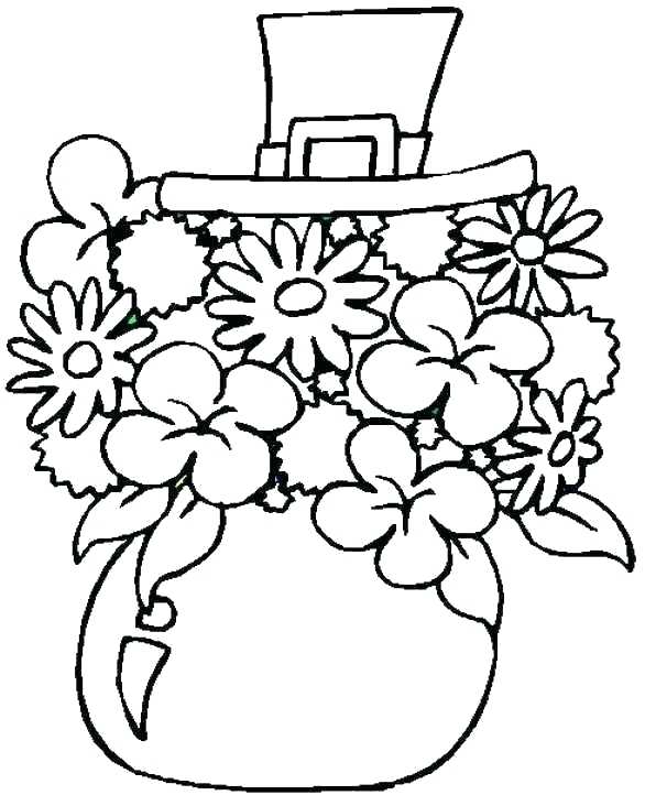 586x722 Shamrock Pattern Coloring Page Free Printable Pages On Shamrock