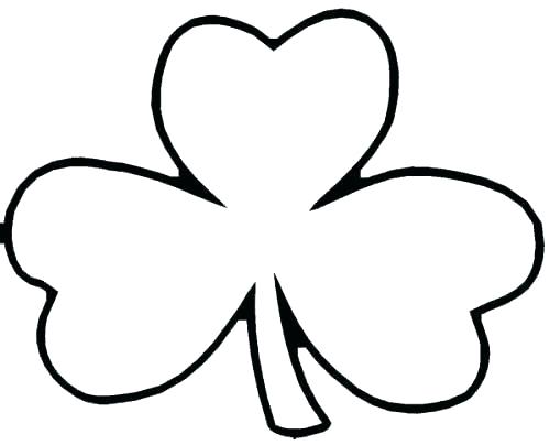 500x404 Printable Shamrock Coloring Pages