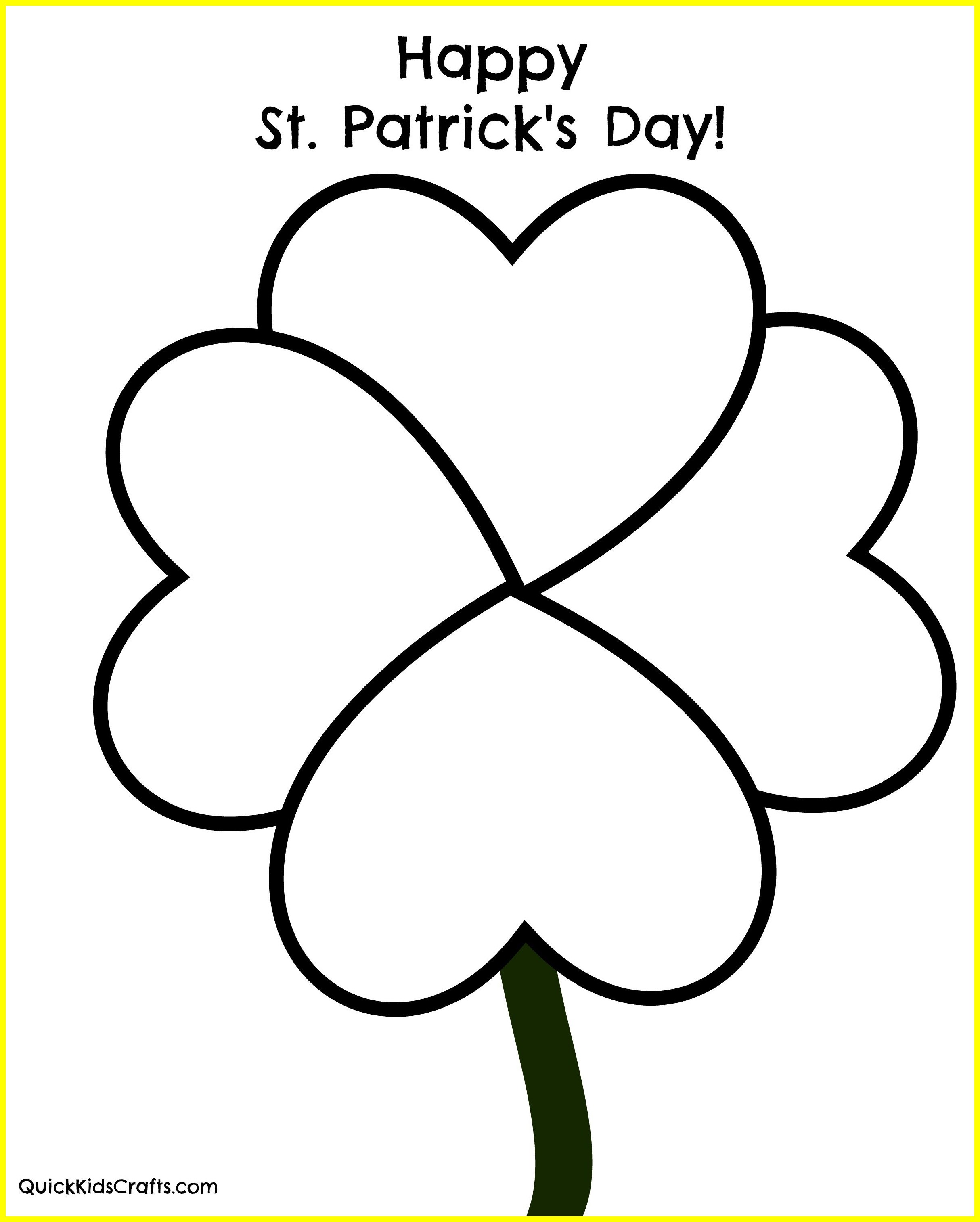 2428x3028 Fascinating Informative Shamrock Coloring Sheet St Patrick Day