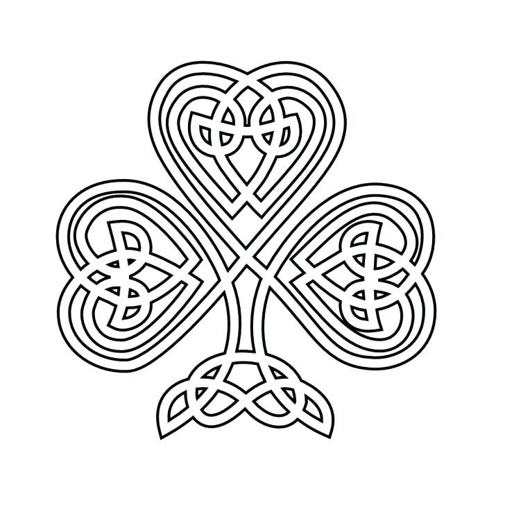 728x728 Free Shamrock Coloring Pages Shamrock Coloring Pages Free