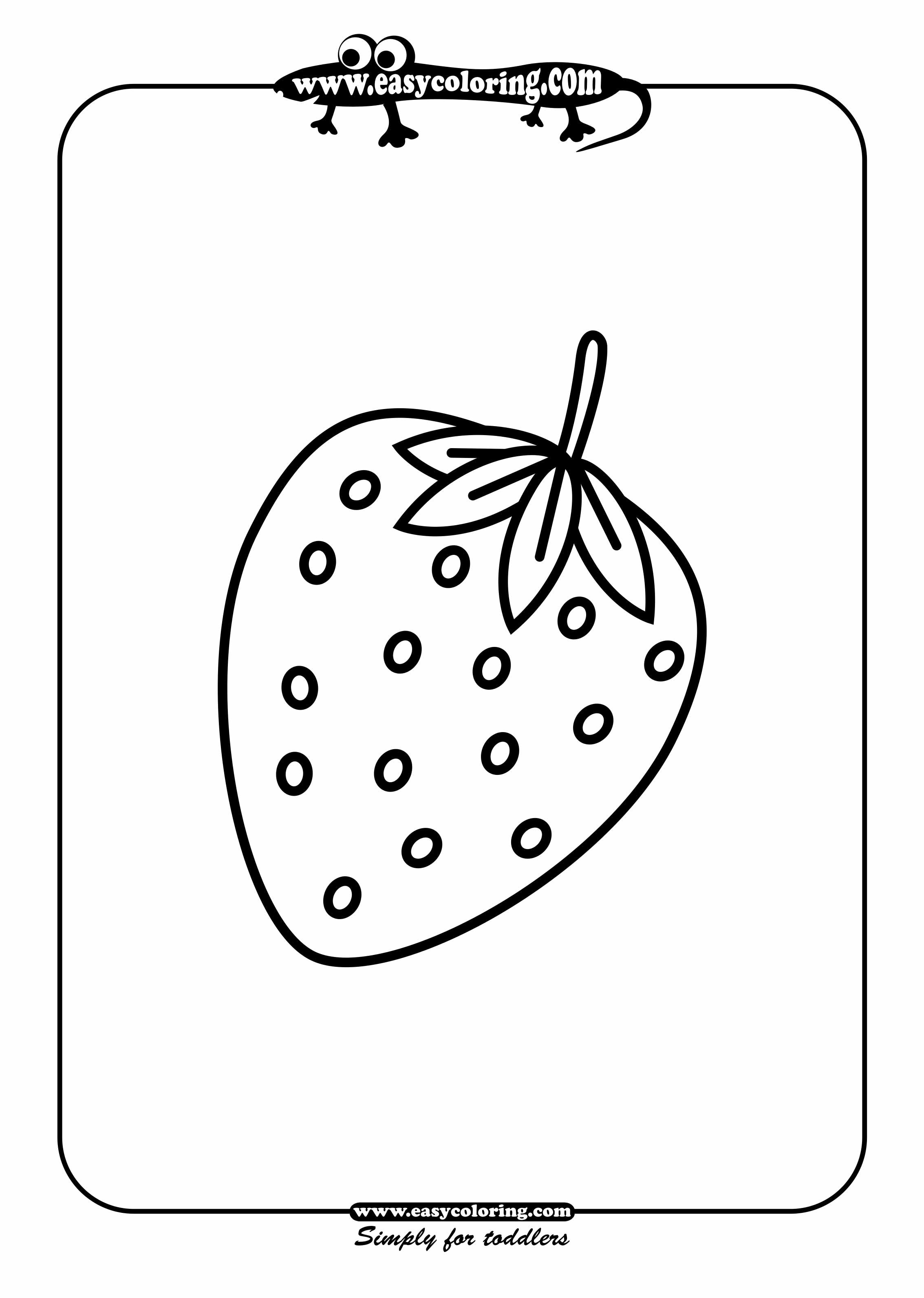 Shape Coloring Pages For Preschoolers Awesome Strawberry Simple 2267x3186 Shape Coloring Pages For Preschoolers Awesome Strawberry Simple