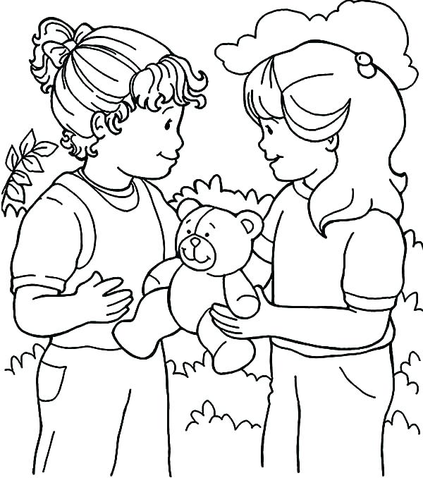 600x678 Sharing Coloring Page 11