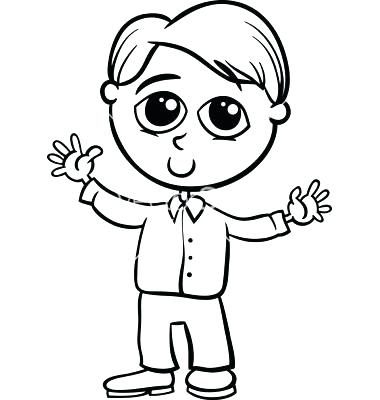 380x400 Excellent Boy Coloring Page Boy Coloring Picture Coloring Pages