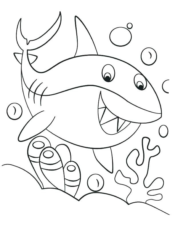 Coloring Page Shark Coloring Page Of Shark Happy Cute Shark 612x792 Coloring Page Shark Coloring Page Of Shark Happy Cute Shark