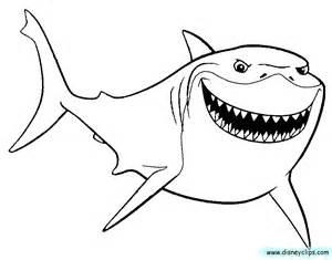 300x235 Finding Nemo Shark Coloring Sheet Coloring Pages School Stuff