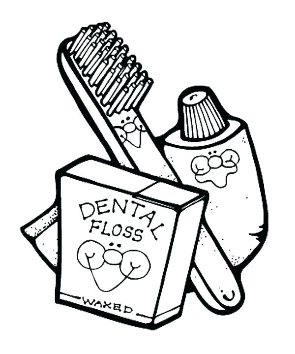 Teeth Coloring Pages 600x719 Teeth Coloring Pages