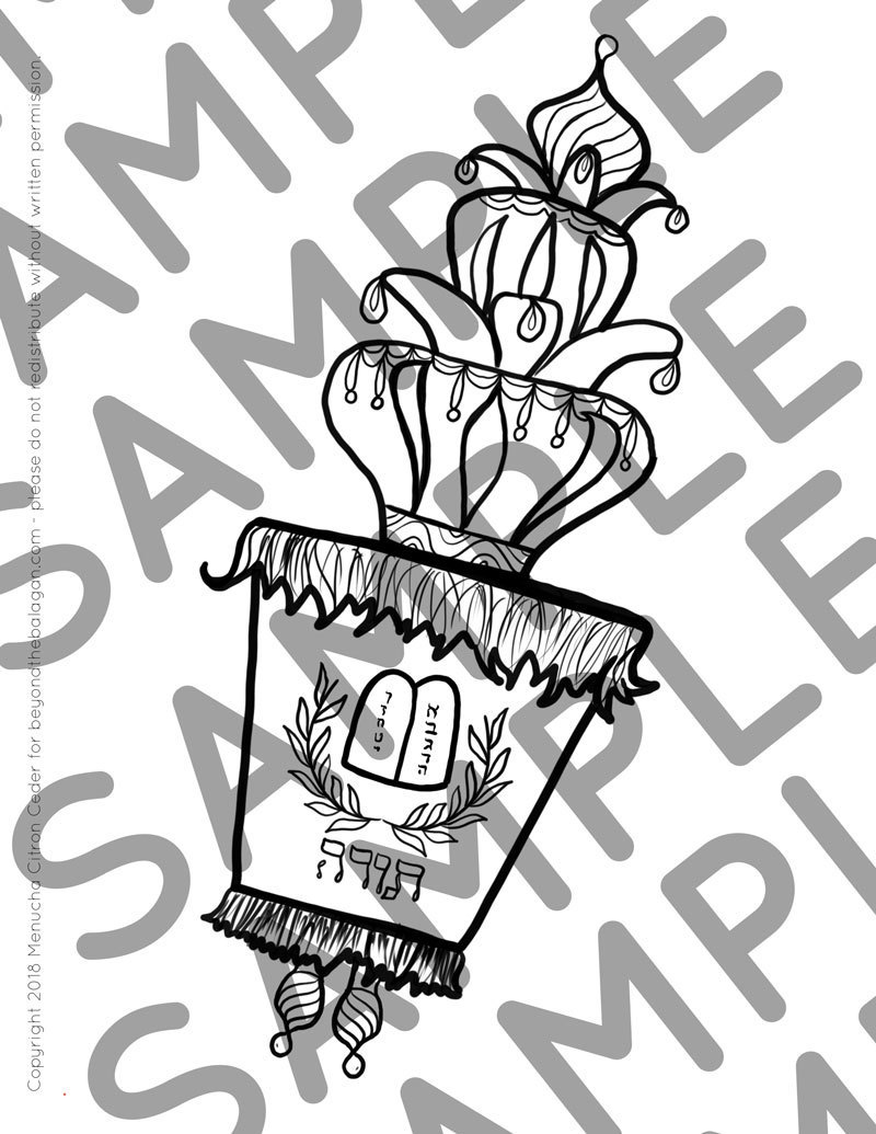 Shavuot Coloring Page 800x1035 Shavuot Coloring Page