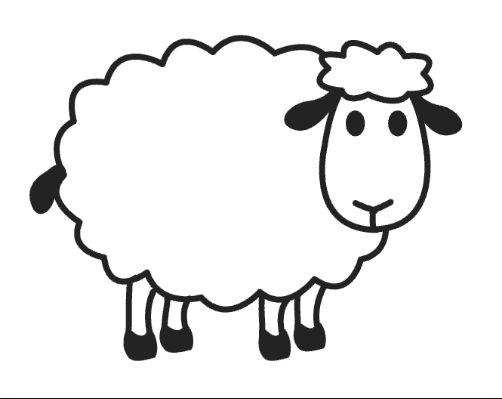 502x399 Sheep Coloring Pages Sheep Coloring Pages For Preschool Free