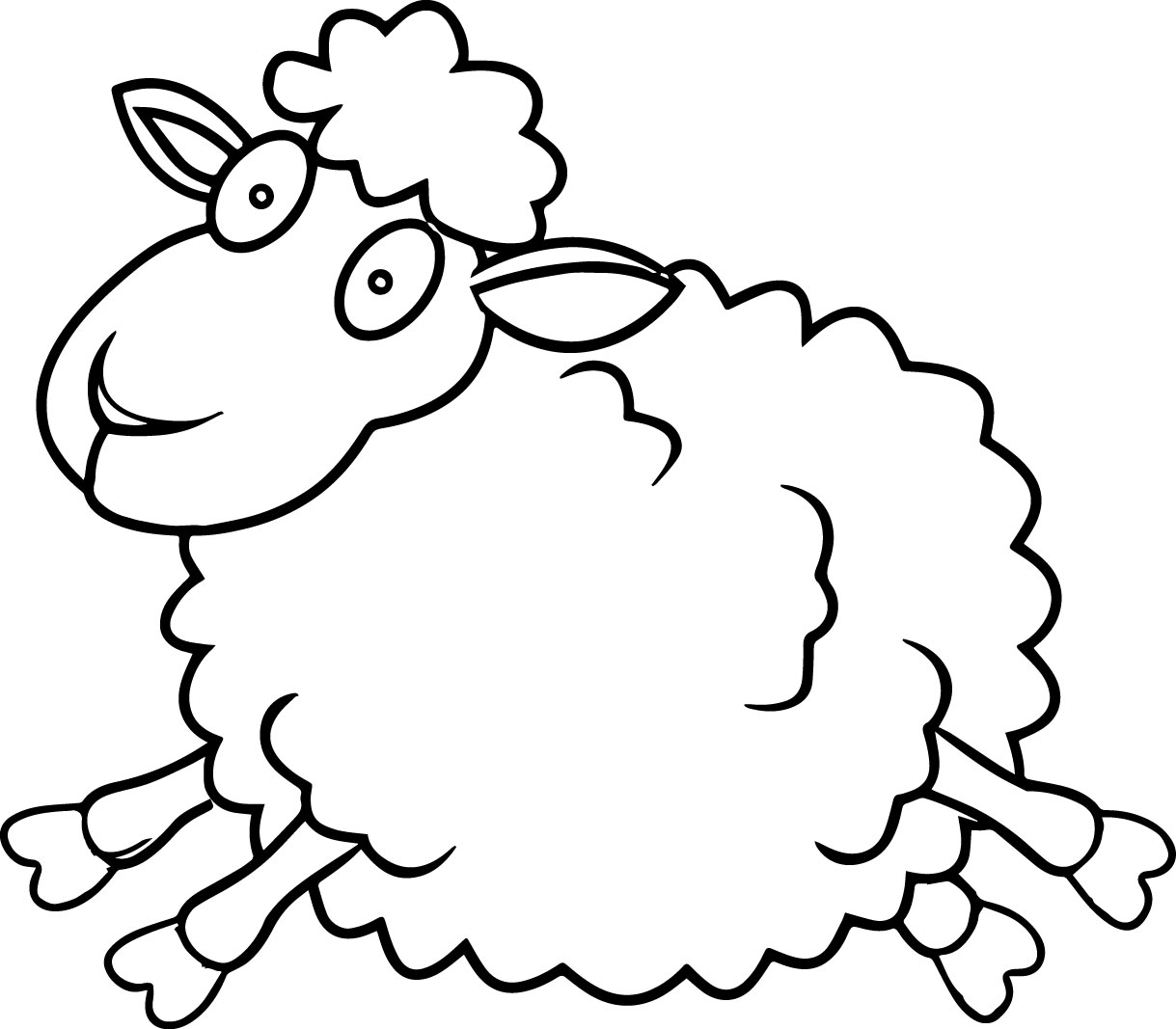 1219x1067 Sheep Coloring Pages