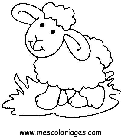 400x454 Sheep Coloring Pages Preschool