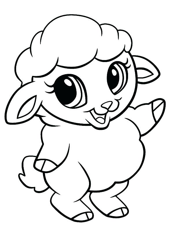 595x842 Sheep Coloring Page Cute Sheep Coloring Pages Printable