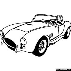 Shelby Cobra Coloring Pages