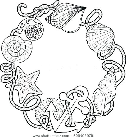 Beach Ball Coloring Pages Coloring Page Beach Seashell Coloring 428x470 Beach Ball Coloring Pages Coloring Page Beach Seashell Coloring