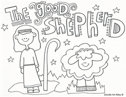 Jesus The Good Shepherd Coloring Pages 250x193 Jesus The Good Shepherd Coloring Pages