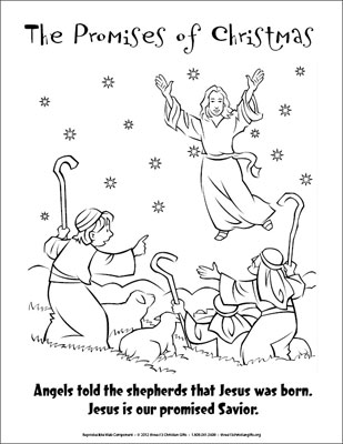 The Promises Of Christmas Coloring Page 309x400 The Promises Of Christmas Coloring Page